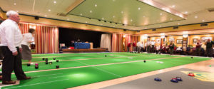 Short Mat Bowls in the Washington Suite at Langstone Cliff Hotel