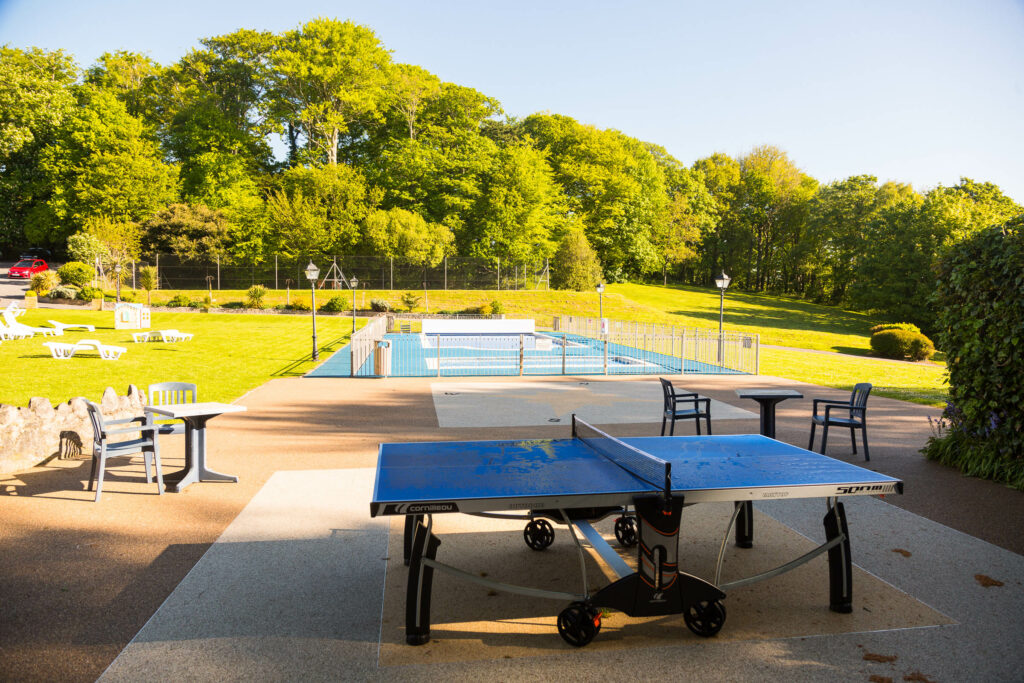 Indoor And Outdoor Table Tennis In Dawlish Warren Langstone Cliff Sea